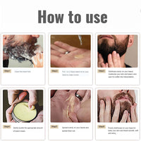 Men's Beard Grooming Kit with Shampoo, Oil, Balm - Complete Beard Care Set for Growth, Moisturizing, Styling - Valentine's Day, Father's Day, Birthday gifts - Complete beard care for men