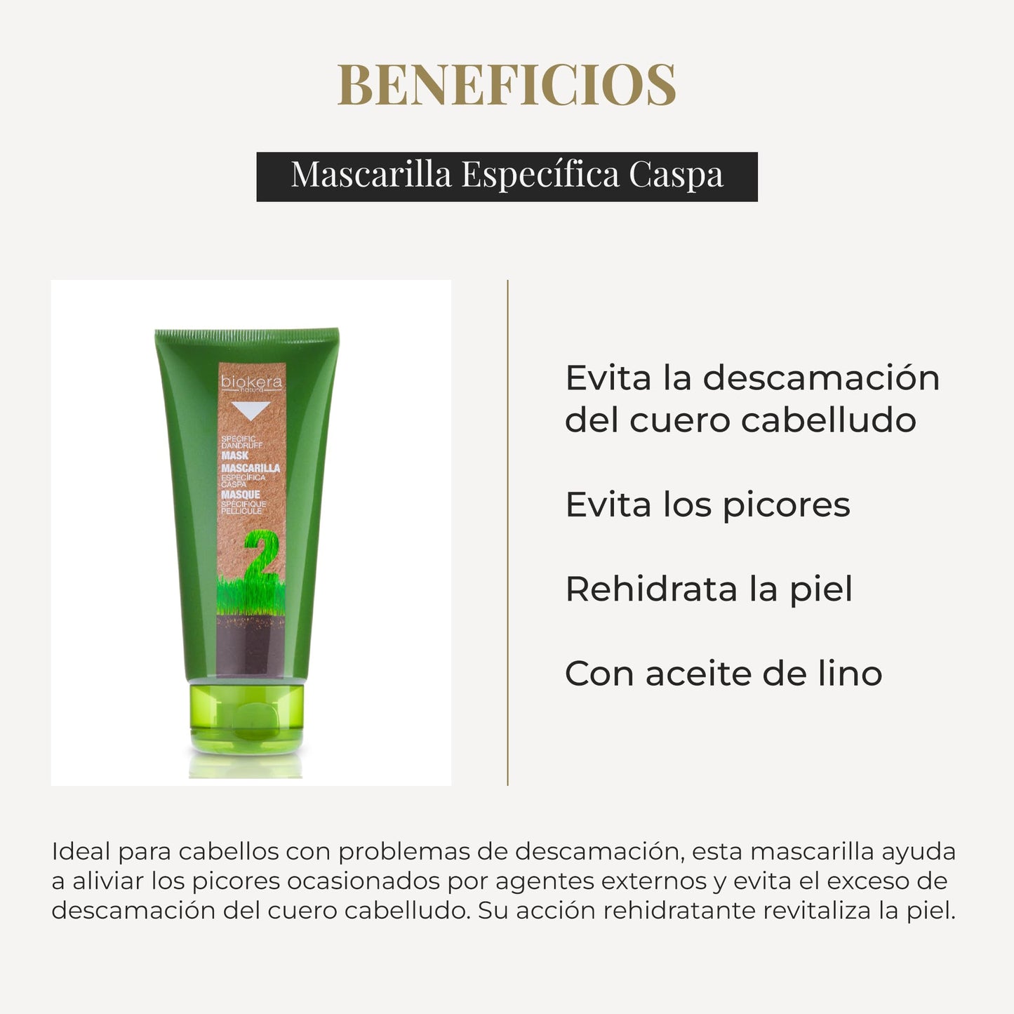SALERM Salerm Biokera Mask 2 SPECIFIC DANDRUFF 200 ml NATURA