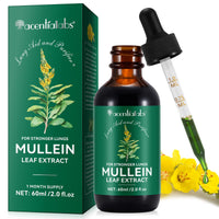 IWKDIJ Mullein Leaf Extract for Lung,Mullein Leaf Drops,Mullein Leaf Extract with Chlorophyll-Natural Supplement Liquid for Lung Cleanse and Respiratory Support- Vegetarian-60ml
