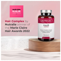 Hair Vitamins - Anti-Hair Loss + Hair Growth + Nails Vitamins - [Award 2022] - Biotin + Zinc + Selenium - Hair Skin and Nail Vitamins with L-Cysteine - Hair Supplement - 90 Vegan Capsules - Nutralie