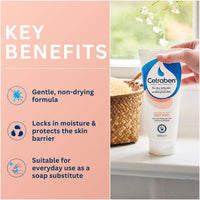 Cetraben Moisture Protect Body Wash, Gentle and Non-Drying Formula, Locks in Moisture, Leaves Skin Soft, Clean and More Comfortable, Avoid Irritation, For Use in the Shower or Bath, 1 x 200ml
