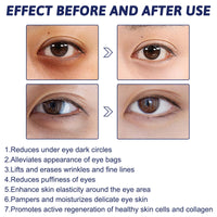 LINXINS Seagrill Serum Anti Wrinkle Essence, Instant Firm Eye Bag Cream, Eye Tightening Cream Instant for Eliminate Wrinkles, Eye bags, Puffiness, and Tightens the Skin Around the Eyes (60ml)