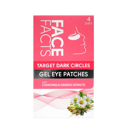 Pretty Face Facts Target Dark Circles Under-Eye Gel Patches | Soothe + Reduce Appearance of dark circles | 4 pairs