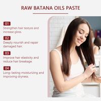 Generic Batana Oil For Hair 2025, Raw Batana Oil Hair Mask Nourishes Hair, Moisturizes, Smooths And Shines, Improves Dryness And Frizziness, And Treats Hair Men & Women