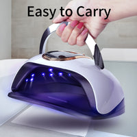 CANVALITE Canvalite UV Nail Lamp 168W Faster Gel Nail Lamp Professional Nail Dryer with Automatic Sensor /4 Timer Settings/LCD Display for Gel Nails Polish Starter Nail Art Tools for Home Salon