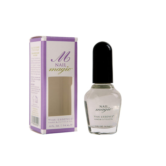 NAIL MAGIC Hand & Cuticle Oil - Thai Essence, Lemongrass and Lavender Essential Oils for Nails - Organic, Natural Nail Oil, Nail Repair, Nail Vitamins for Stronger Nails - 0.5 Fluid Ounce