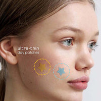 BAGLAK Star Shape Pimple Patch -300 Patches - Yellow & Blue, Hydrocolloid Patches - Pimple Stickers - Blemishes Patch - Facial Care