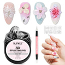 SUPWEE 3D Sculpting Gel for Nails Art, Clear Solid Hard Gel for Carving