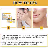 Turmeric Glow Combo, Glow Turmeric Skin Care Set with Turmeric Face Wash Turmeric Glow Scrub Turmeric Face Cream for Deep Cleaning, Brightens and Firms Skin, Helps to Reduce Acne and Dark Spots