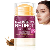 ISBEAUSOLS Anti Aging Retinol Face Cream- 95% Snail Mucin Face Moisturizer for Women - Anti Wrinkle Face Cream - Hydration Day And Night - Hyaluronic Acid,Vitamin E Face Care Repair Nourish Balm Stick