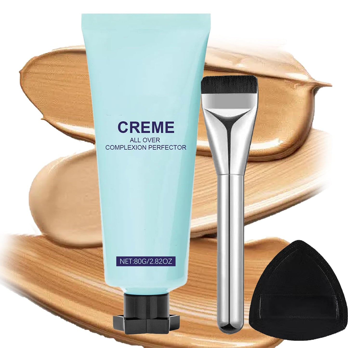 HERBENJOY All-Over Complexion Perfector, Long-Lasting CC Cream Foundation & Body Coverage Perfector, Foundation for Mature Skin, Hydrating Waterproof Concealer for Legs Scars Imperfections, Natural