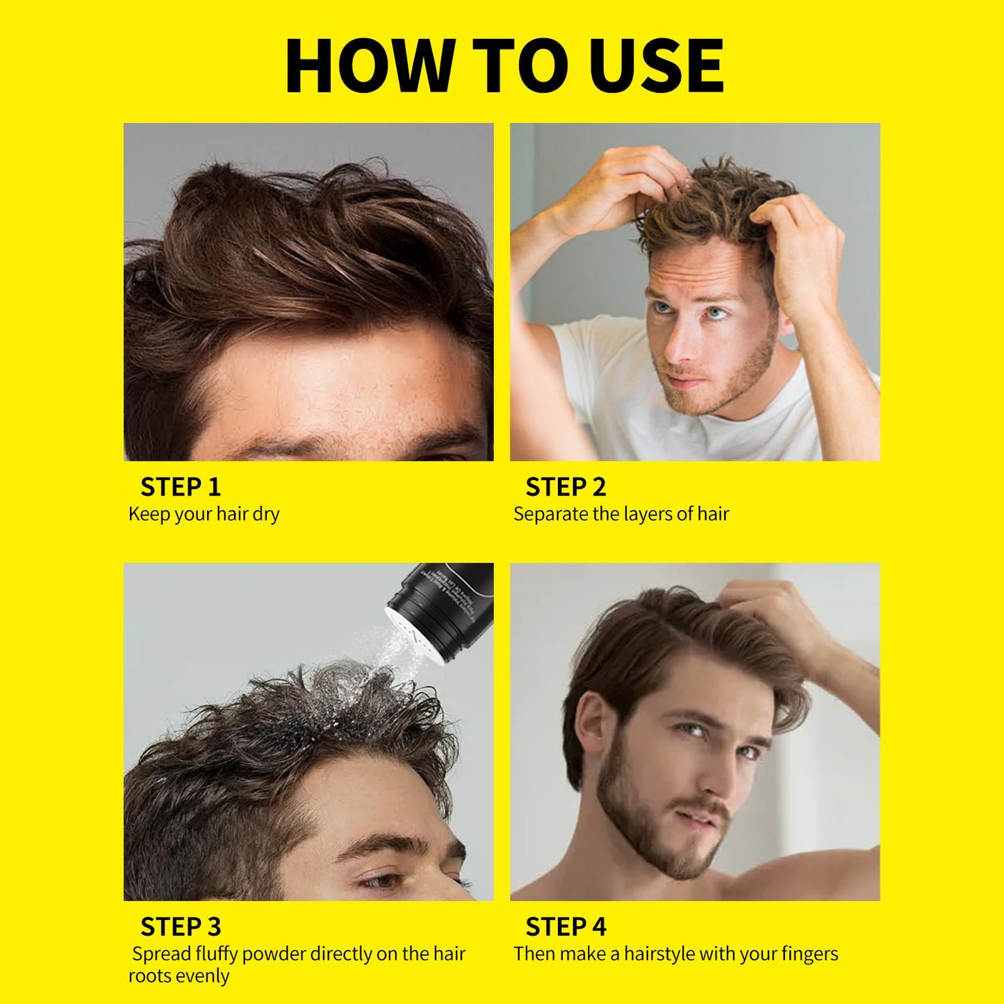 SEVICH Sevich Hair Styling Powder For Men & Women,Texture Powder Natural Look - Easy To Apply Volumizing Hair 0.28Oz/8g