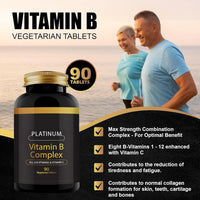 Generic Vitamin B-Complex Tablets, Ultra, 90 Tablets.