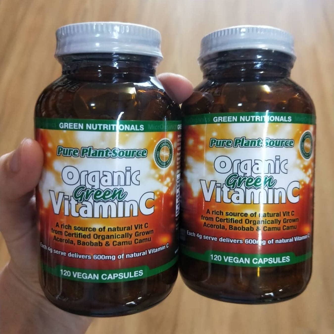 Green Nutritionals Green Vitamin C 100g Powder - Vegan Vegetarian Friendly