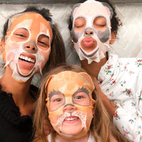 7th Heaven Go Wild Face Mask Gift Set - 5 Fun Animal Themed Skin Care Sheet Masks - Unicorn, Llamacorn, Panda, Tiger and Kitten