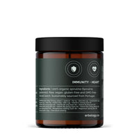 Erbology Organic Spirulina Powder 90g - 45 Servings - Sustainably Sourced in Portugal - Energy and Immunity Support - Rich in Chlorophyll, B Vitamins, Iron and Phosphorus - Vegan - GMO-Free