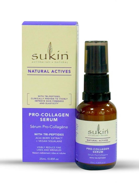 Sukin - Natural Actives Pro Collagen Serum - Natural Face Serum with Tri Peptides - Skin Care, Peptide Serum, Face Care, Hydrating Serum, Face Serums, Sukin Serum - 25ml