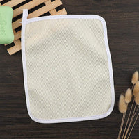qiqiqiaqia 4 Pack Exfoliating Face and Body Wash Cloths 2-Sided Bath Towel Exfoliating Scrub Cloth for Women and Man Hand Towels for Bathroom with Soft Handle and Fine Mesh(26 x 22cm)