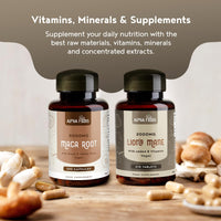 Lions Mane Mushroom Extract Supplement 2000mg - 210 High Strength Vegan Tablets with Black Pepper - High Potency Mushroom + B Vitamins B1-B2-B3-B5-B6 - Support Brain & Mental Performance - Alpha Foods