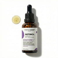 PERFECT LOOK LONDON Perfect Look London Advanced Retinol Serum with Hyaluronic Acid – Hydrating Anti-Ageing Formula for Wrinkles, Fine Lines & Dark Spots – Smoothing Vitamin A Night Serum – 30ml