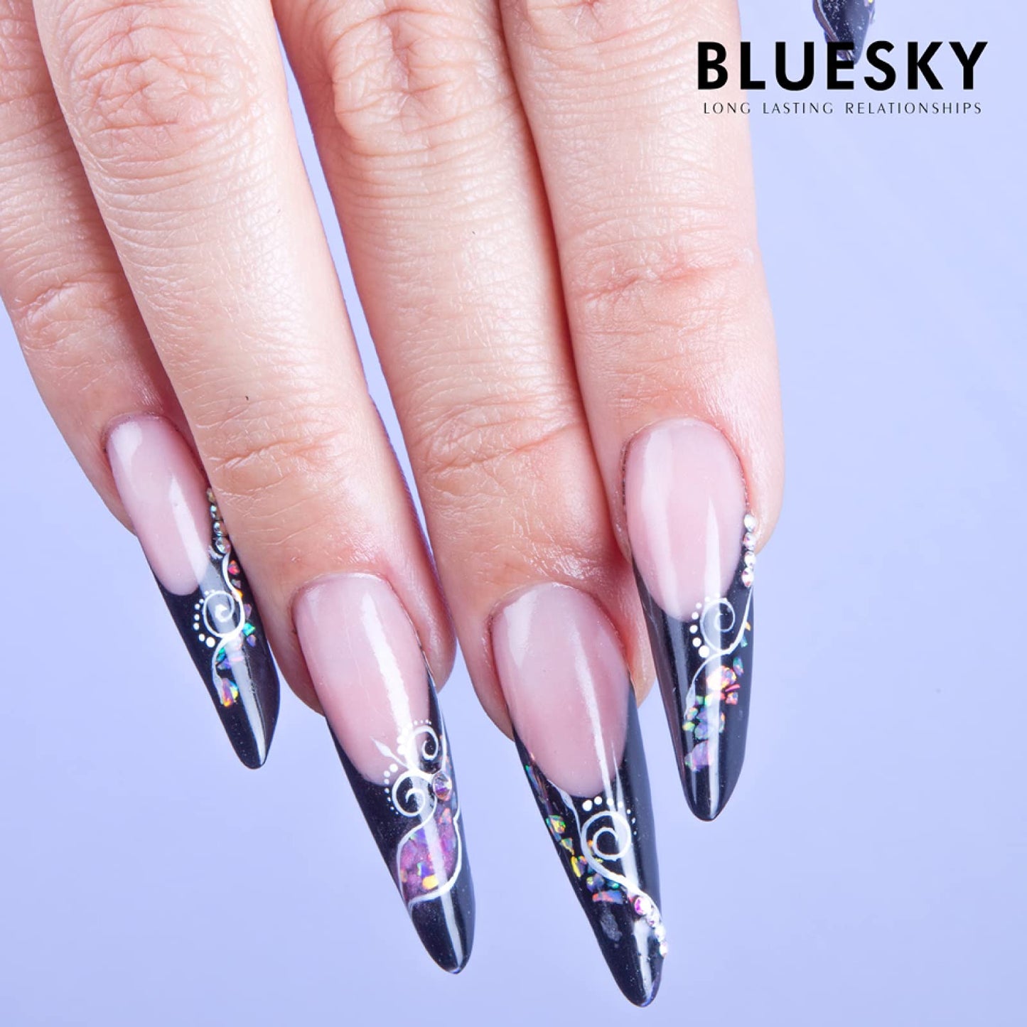 BLUESKY Bluesky Gum Gel 15 ml, Clear, Poly Gel Builder Colours For Poly Gel Nail Kit, Quick Nail Extensions (Requires Curing Under LED UV Lamp)