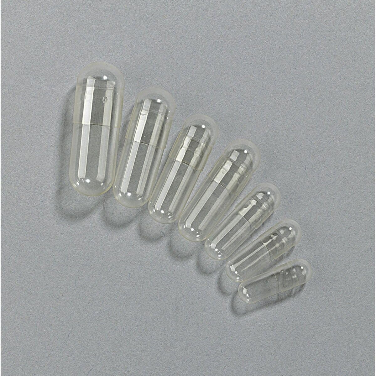 gelatincapsuk 100 Empty Clear Gelatin Gelatine Hard Capsules Size 000 self Fill Gel caps
