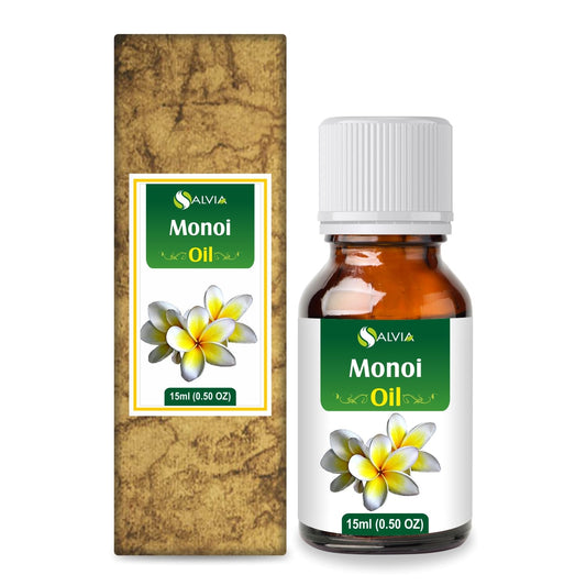 SALVIA Monoi Oil - Pure And Natural Infused Oil | For DIY Home Skin Care Purpose | Skin Care | Hair Care (Hair - Stronger, Shiner) - 15 ML
