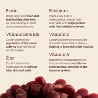 Free Soul Biotin Hair Supplement | Delicious Hair, Skin & Nails Gummies | Chewable Hair, Skin, and Nails Vitamins | Biotin with Vitamins B6, B12, Zinc, Selenium, E, A, C & D | 60 Gummies