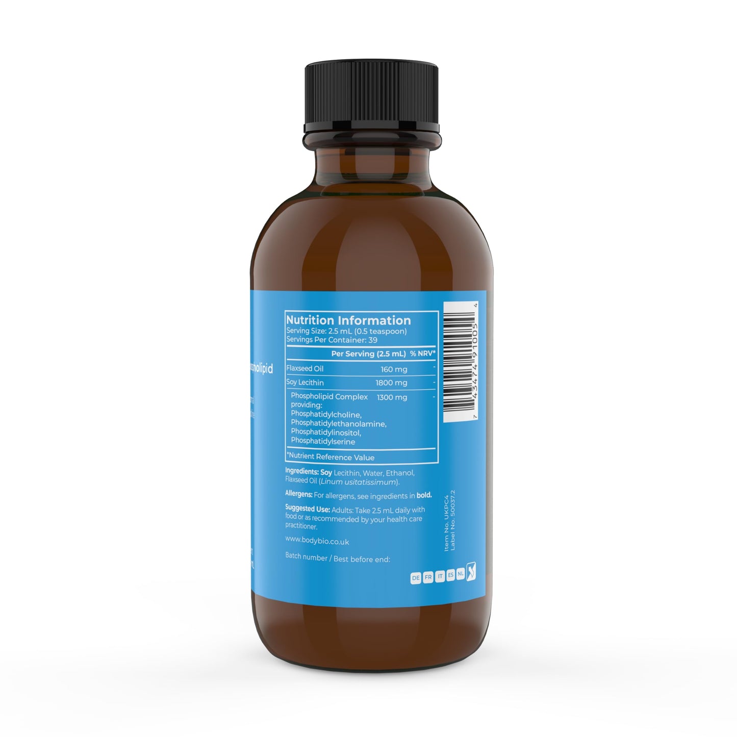BodyBio PC - Phosphatidylcholine for Brain Health, Mental Clarity, Cognitive Function, Cellular Repair & Healthy Aging, Phospholipid Complex Supplement for Gentle Daily Detox