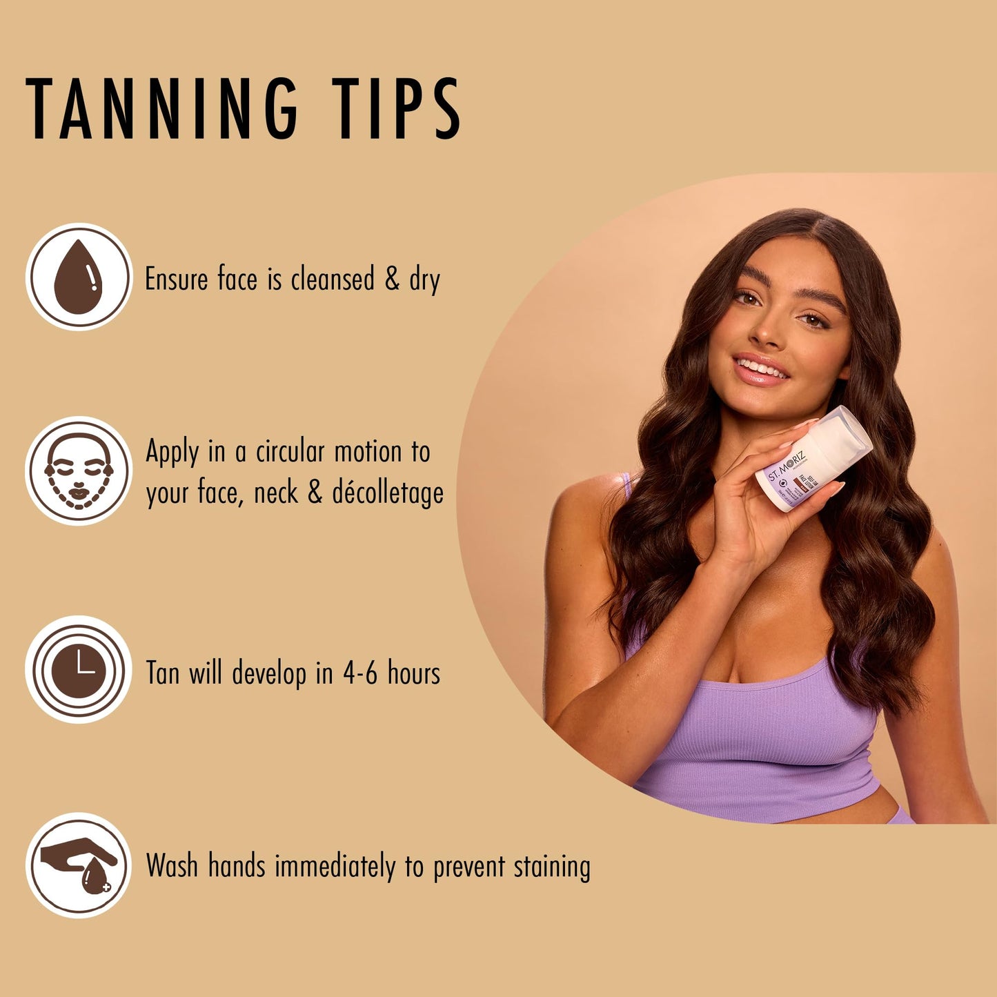 ST. MORIZ St Moriz Professional Dark Self Tan Face Lotion | With Aloe Vera & Vitamin E for Gradual & Natural Glow | Vegan Fake | Wear Alone or Under Makeup | No Wash Off Required | 50ml