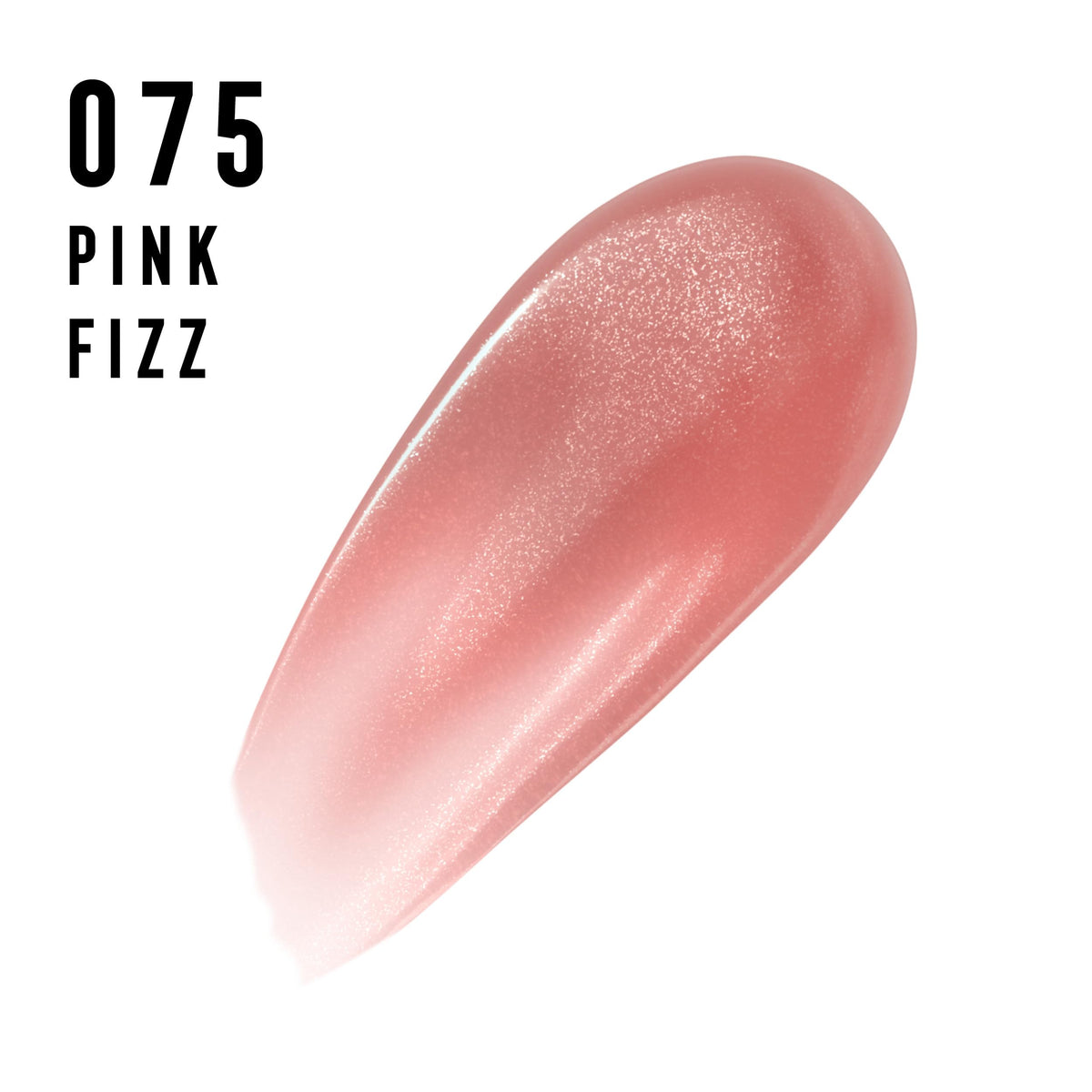 Max Factor 2000 Calorie Lip Glaze Pink Fizz, Full Shine Lip Gloss, Nourishing with Hyaluronic Acid & Squalane, Instant Plump, Non-Sticky, Vanilla-Milk Scent, Fuller Looking Lips