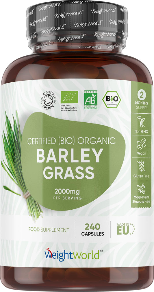 WeightWorld Organic Barley Grass 500mg 240 Capsules