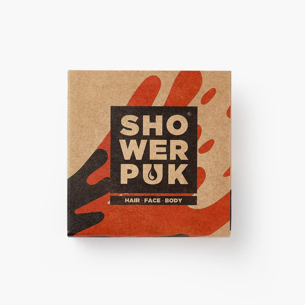 Shower PUK - Argan Oil and Orange, 3 in 1 Shower Soap Bar for Body, Face and Hair with Shea Butter. Eco Friendly Vegan, Plastic-free Moisturising Shower Gel Bar (1x PUK)