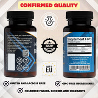 Pure Magnesium Bisglycinate Capsules 1300 mg - Boosted with Prebiotic Inulin Fibers - Highly Absorbable Magnesium Supplements - Gentle on The Digestive System Magnesium Glycinate Powder in Capsules