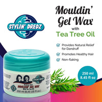 Stylin Dredz Stylin' Dredz Moulding Strong Maximum Hold Gel Wax with Tea Tree Oil Hair Care for Dreadlocks 250 ml