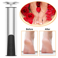 jianyana Jianyana 2 in 1 Electric Foot File, 6-Speed Pedicure Sets for Feet Electric Foot File Hard Skin Remover for Dry Dead Hard Skin Feet Callus Remover for Feet Care Exfoliator (Silver)