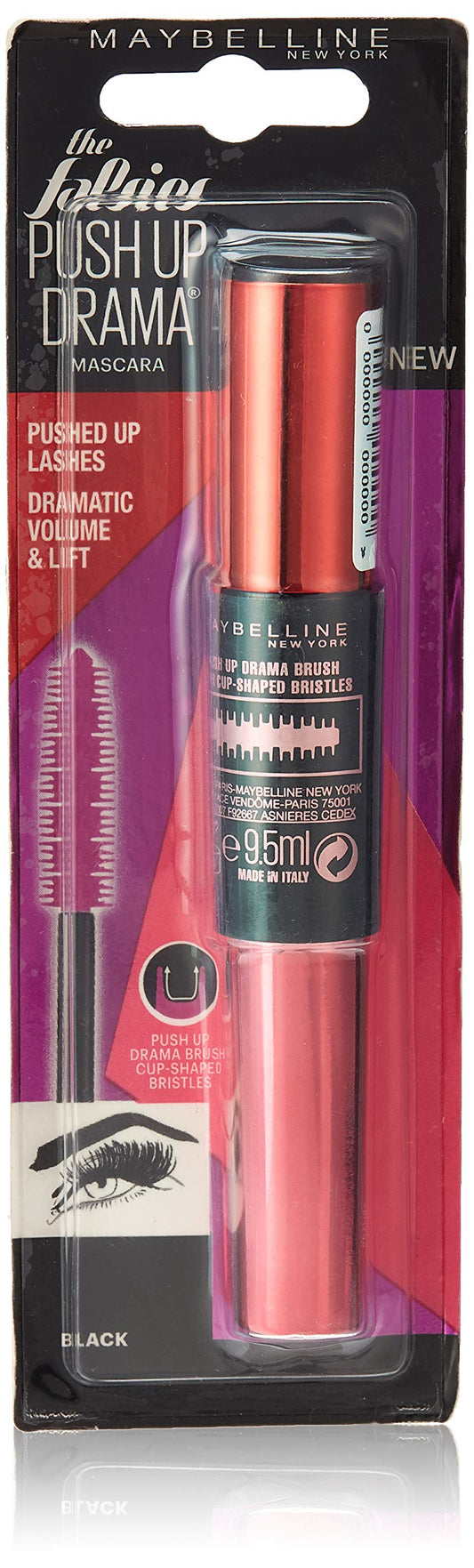 Maybelline The Falsies Plush Up Drama Black Mascara 9.5ml