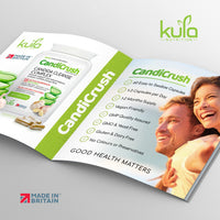 CandiCrush - Candida Cleanse Complex - Herbal Thrush Tablets - Natural Candida Treatment for Women and Men with Probiotic Live Friendly Bacteria for Yeast Infection - 60 Vegan Capsules