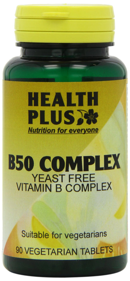 Health Plus B50 Complex Vitamin B Supplement - 90 Tablets