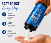 3D Hair Root Lifting Styling Powder Volumising Hold, Texturising Matte Effect, Thickens Hair & Styles 20g