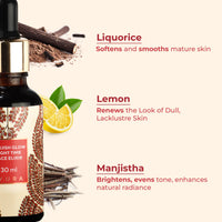 iYURA Manjish Glow Night Time Face Elixir | Moisturising Face Oil | For Dewy and Clear Looking Skin | With Manjistha & Lemon | 30ml