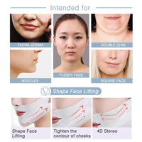 ThamGlow 3-Pack V Line Face Lifting Chin Mask, V Edge Patches Face Lift & Sculpt Chin Lift Mask – Anti-Sagging V-Shape Treatment | Visible Firming For Jawline & Neck | Hydrate & Smooth Skin Texture