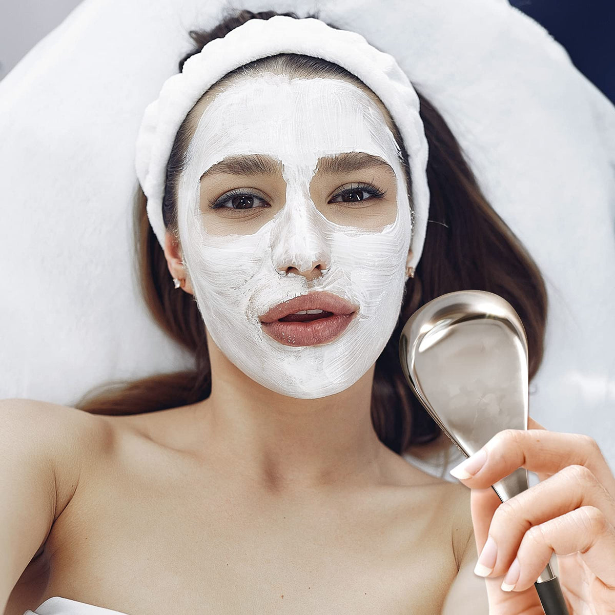 VXDAS Ice Globes for Face and Eyes, Stainless Steel Cryo Sticks, Roller Gua Sha Scarping Tool for Spa Beauty Massage, Facial Skin Care Kits with Storage Case for Puffiness Reducing & Jawline Sculpting
