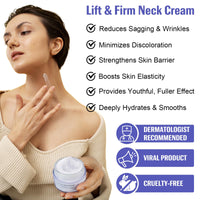 XAYGHE Neck Firming Cream | Tighten and Lift Neck Cream -Tightening & Lifting Sagging Skin - Reduce Fine Lines & Wrinkles - Advanced Neck Cream Face Moisturizing 50ML