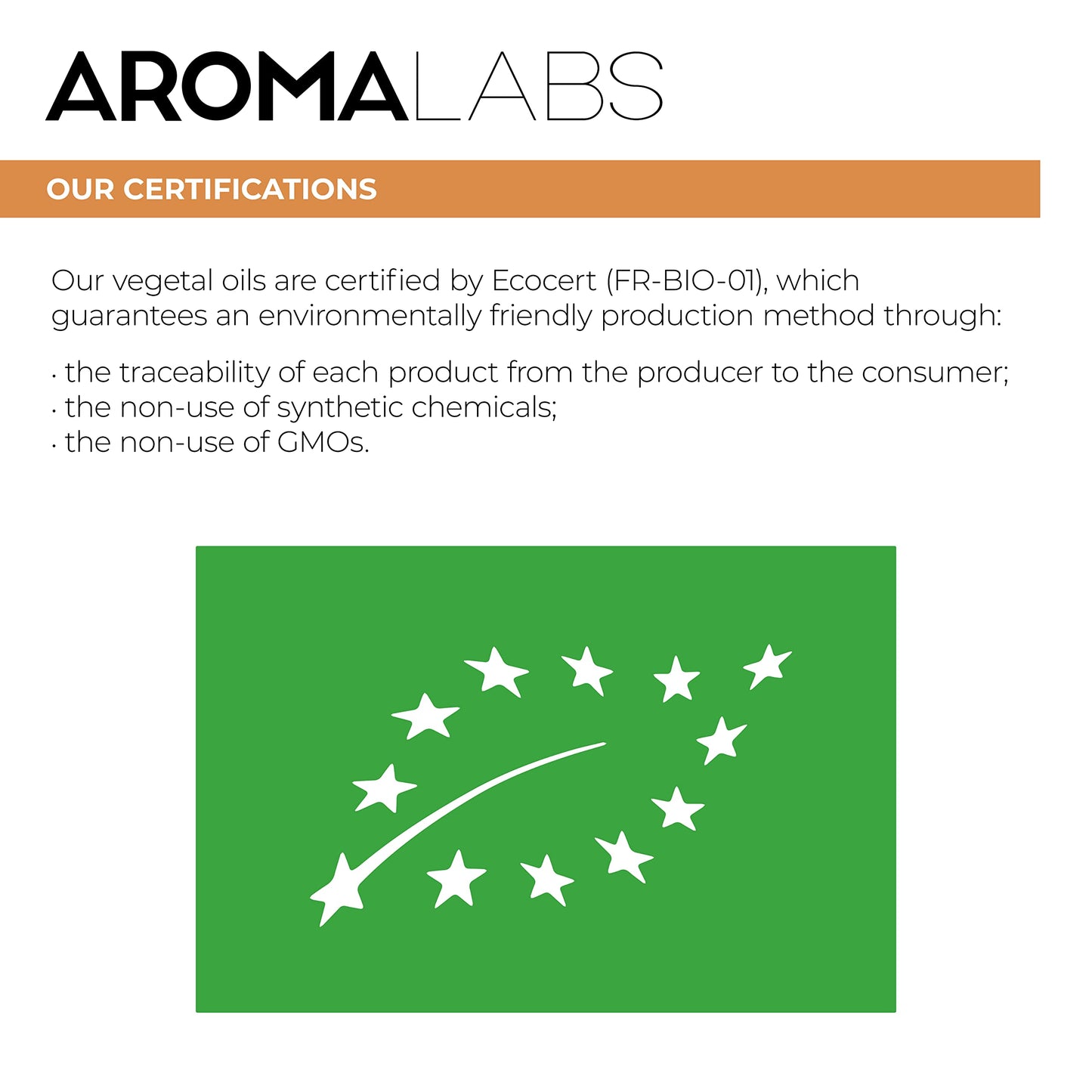 Aroma Labs ORGANIC - HAZELNUT Oil - 250mL - 100% Pure, Natural, Cold Pressed and AB Certified - AROMA LABS (French Brand)