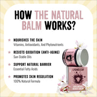 Lyonsleaf 100% Natural Beauty Balm - Balm Cleanser and Moisturiser in one - Hot Cloth Cleanser - Oil Cleansing Method 60mls (Essential oils)