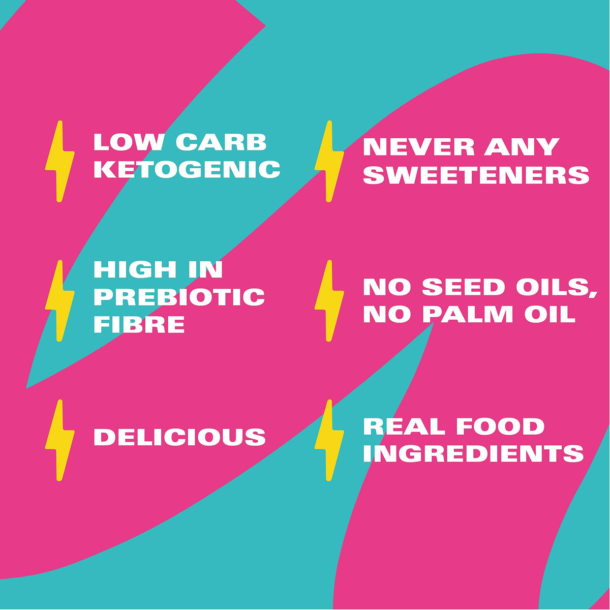 Fatt Keto Snack Bars - Caramel & Sea Salt - 4 x 30g - 2g Carbs - 100% Natural Snacks - Low Carb, Low Sugar, High Prebiotic Fibre, Vegan & Sweetener Free - FattBar