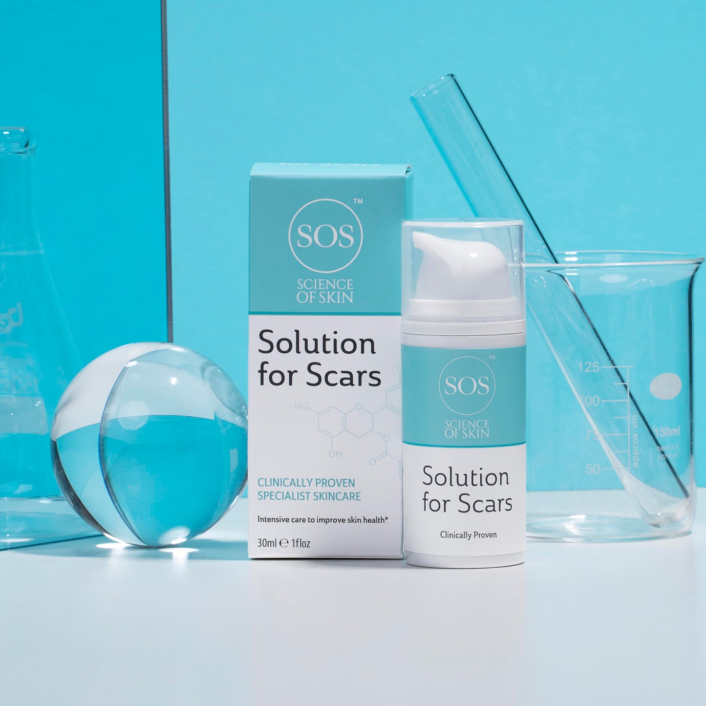 SOS Science of Skin Science of Skin, Solution for Scars Advanced Active Scar Cream, fragrance free, 30 ml
