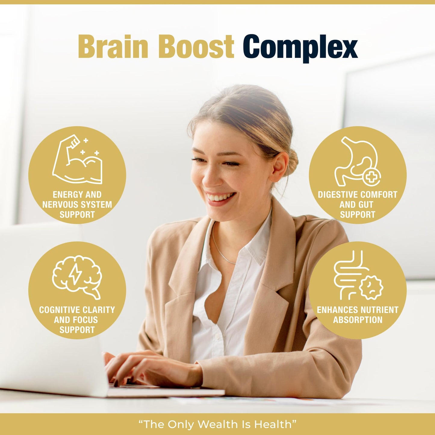 Extra Strength Lions Mane Tablets - Vegan Capsules for Adults, Pack of 60 Supplements (2 Months) | High Strength 10000mg, B Vitamins, Black Pepper & Ginger to Support Brain Health | STERLING NUTRITION