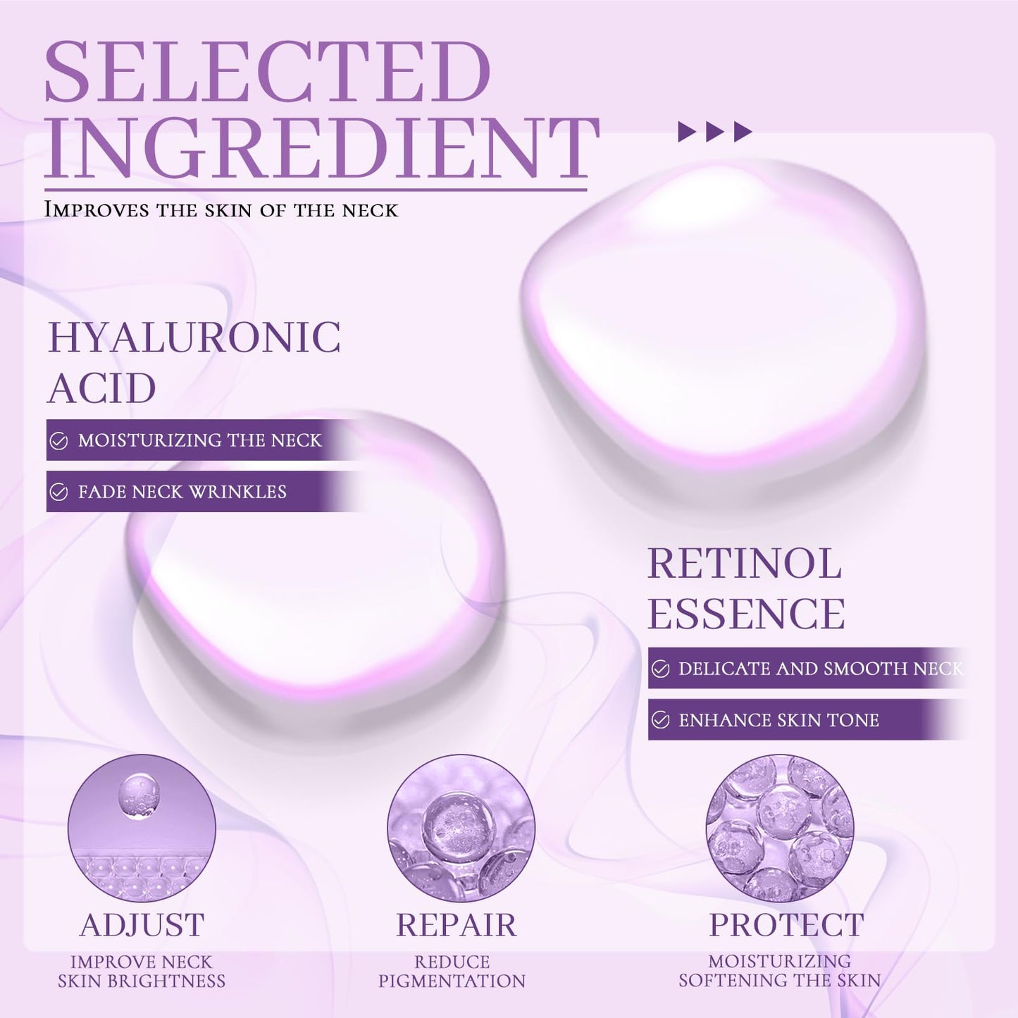 XdealCozyxc Neck Firming Cream with Roller, Collagen Neck Tightening Cream for Tightening Skin, Moisturizing